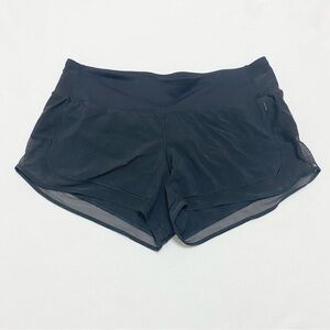 Lululemon Black Low Rise Mesh Hem Shorts